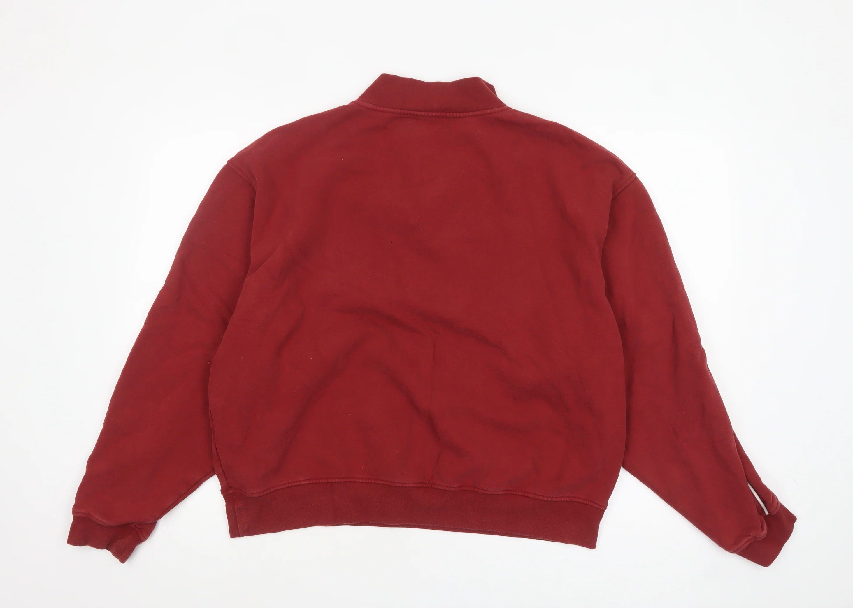 4th & Reckless Women Red 1/4 Zip Sweatshirt XL Cotton Blend Casual - Image 3