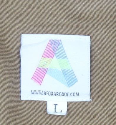A for Arcade Womens Brown L Trench Coat Cotton Twill Mid-Length - Image 4