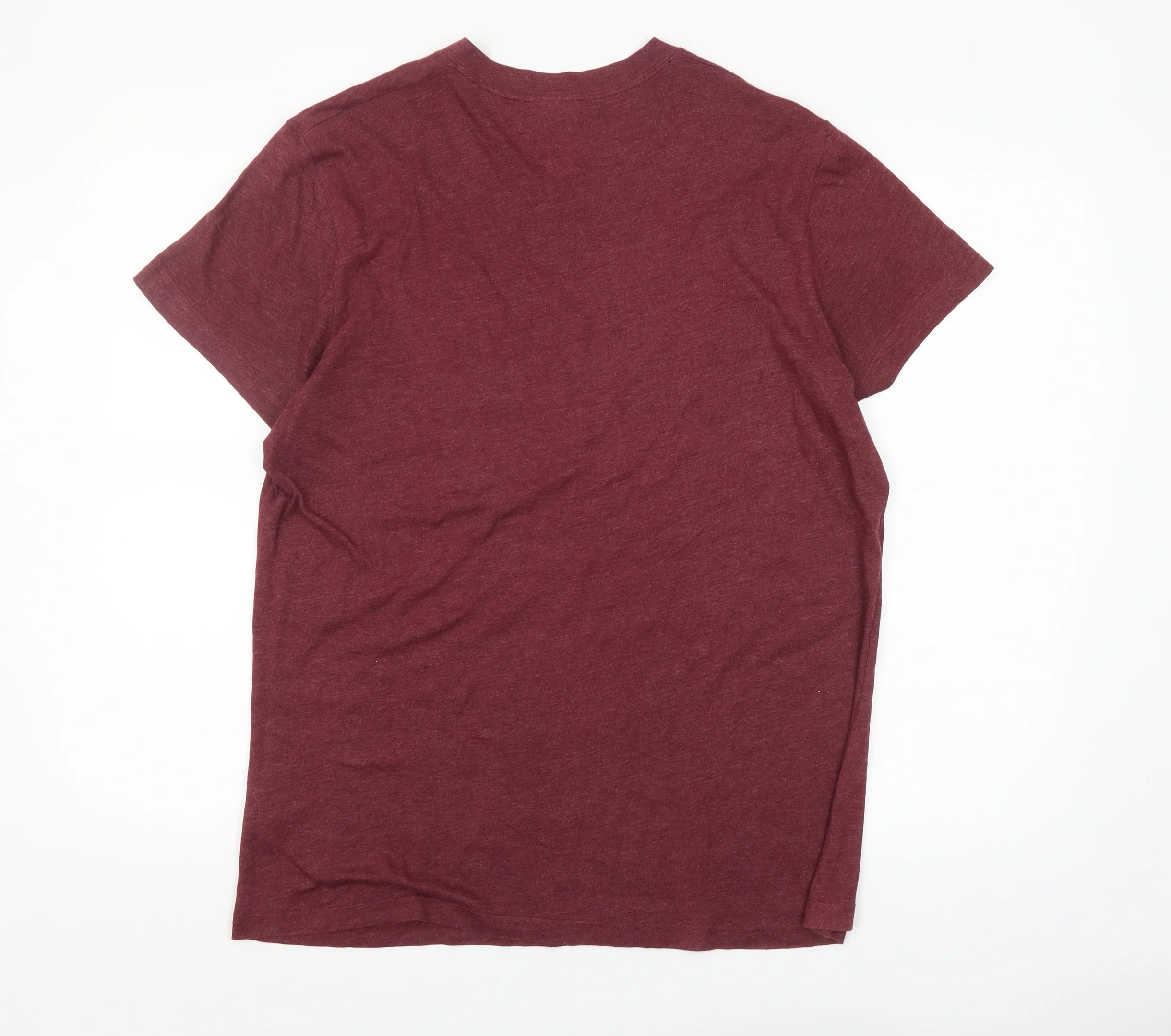 Abercrombie & Fitch Men's Red XL V-Neck Short Sleeve T-Shirt - Image 3