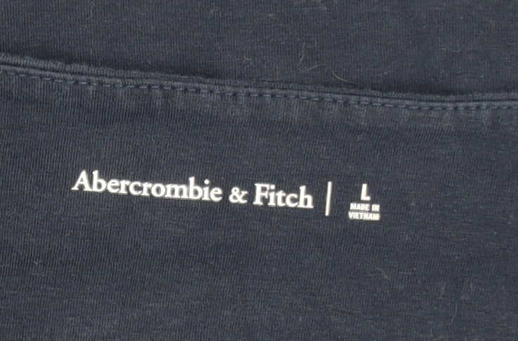 Abercrombie & Fitch Women's Blue Long Sleeve Bodysuit Size L - Image 4