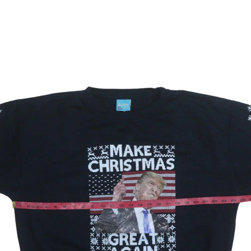 Active Sweats Women's Black XL Pullover Christmas Sweatshirt - Image 2