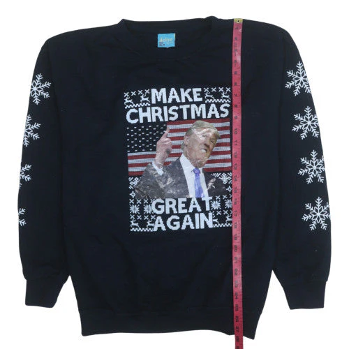 Active Sweats Women's Black XL Pullover Christmas Sweatshirt - Image 3
