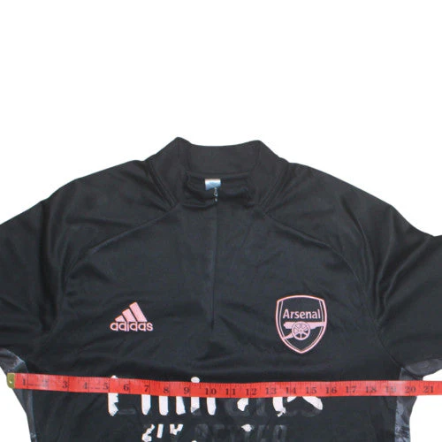 Adidas Arsenal Men’s Black 1/4 Zip Football Training Sweatshirt M - Image 2