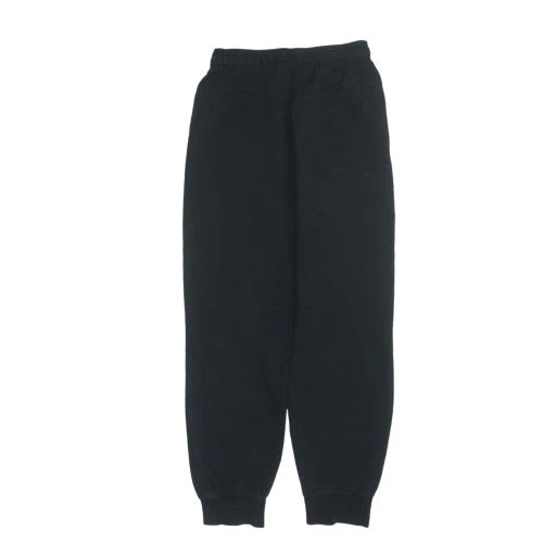 adidas Boys Black Jogger Sweatpants 13-14 Years Regular Fit Fleece Trousers - Image 4