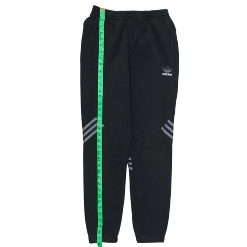 Adidas Boys Black Jogger Sweatpants 14 Years Regular Fit Activewear - Image 2