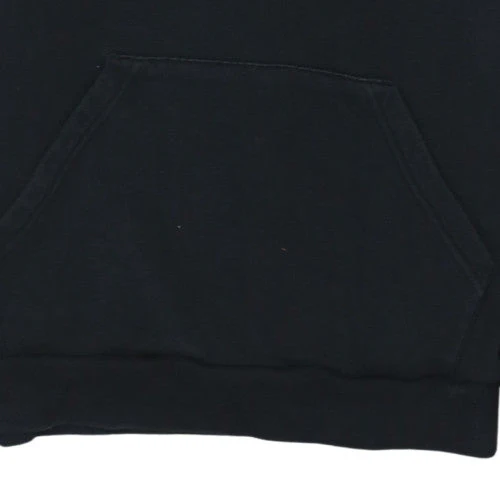 Adidas Boys Black Pullover Hoodie Fleece Sweatshirt 14 Years - Image 7