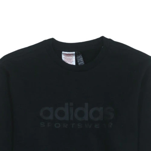 Adidas Boys Black Sportswear Sweatshirt Size 14-15 Years Crew Neck Pullover - Image 7
