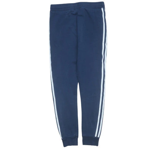 Adidas Boys Blue 12-13 Years Jogger Trousers with Side Stripes - Image 4