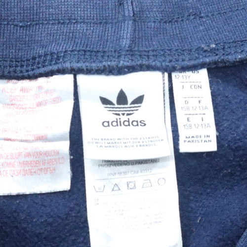 Adidas Boys Blue 12-13 Years Jogger Trousers with Side Stripes - Image 6