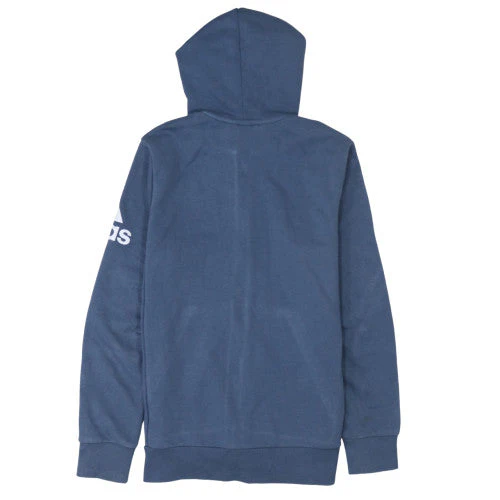 Adidas Boys Blue Full Zip Hoodie 13-14 Years Regular Fit Sportswear - Image 4