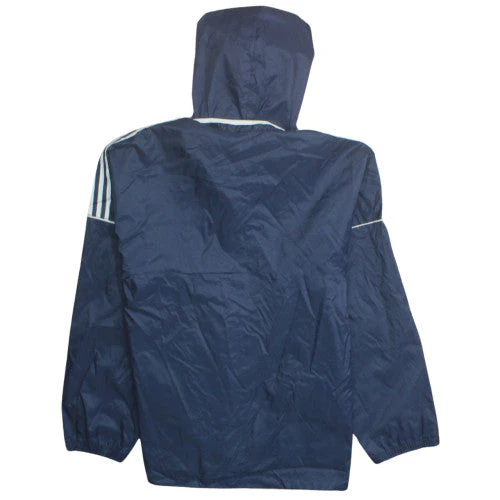Adidas Boys Blue Hooded Windbreaker Jacket Size 14 Years Lightweight Sports - Image 4
