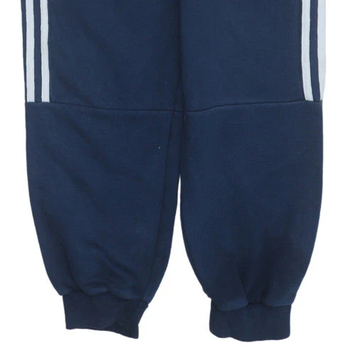Adidas Boys Blue Jogger Trousers 16 Years Elastic Waist Fleece - Image 7