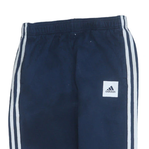 Adidas Boys Blue Jogger Trousers 16 Years Elastic Waist Fleece - Image 8