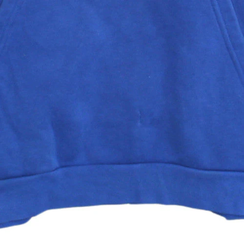 Adidas Boys Blue Pullover Hoodie Size 152 Fleece Logo Hooded Sweatshirt - Image 8