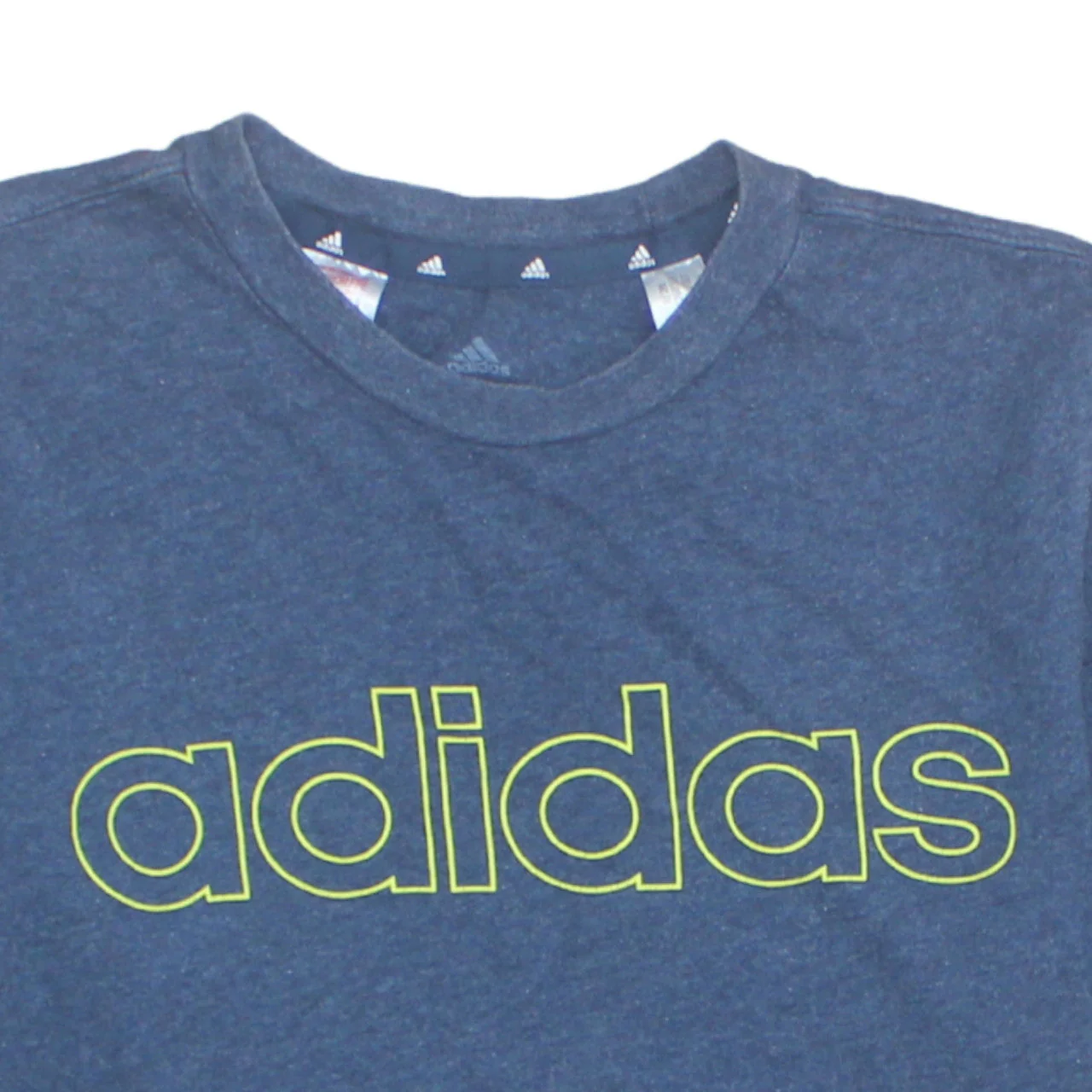 Adidas Boys Blue Short Sleeve Crew Neck Graphic T-Shirt 13-14 Years - Image 7
