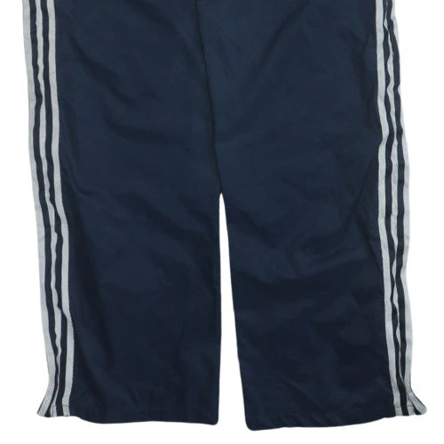 adidas Boys Blue Side Stripe Lightweight Track Trousers Size L - Image 6