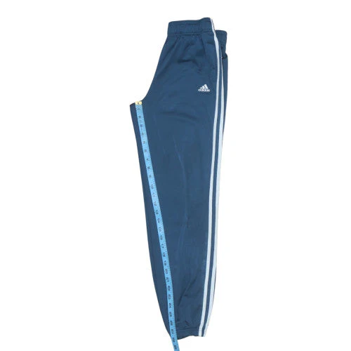 Adidas Boys Blue Track Pants 10-11 Years Regular Fit Elastic Waist - Image 3
