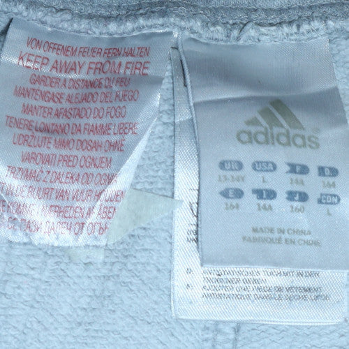 Adidas Boys Grey Jogger Sweatpants Size 146 Athletic Track Pants - Image 5