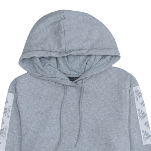 Adidas Boys Grey Pullover Hoodie Size L Fleece Sportswear - Image 7