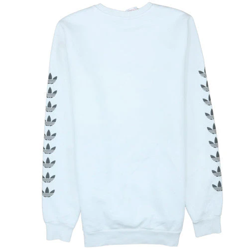 Adidas Boys White XL 15-16 Years Crew Neck Logo Sweatshirt - Image 4