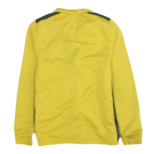 Adidas Boys Yellow Track Jacket 13-14 Years Full Zip Activewear Top - Image 4