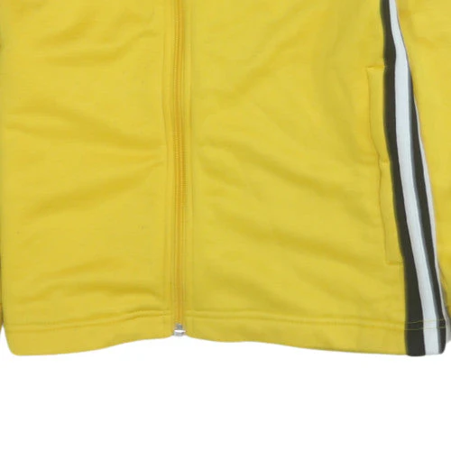 Adidas Boys Yellow Track Jacket 13-14 Years Full Zip Activewear Top - Image 6