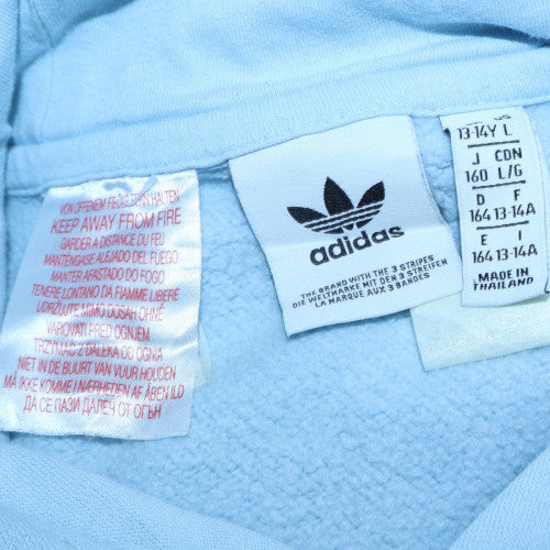 Adidas Girls Blue Pullover Hoodie 13-14 Years Hooded Sweatshirt - Image 6