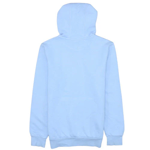 Adidas Girls Blue Pullover Hoodie Size 14 Years Fleece Logo Hooded Sweatshirt - Image 4