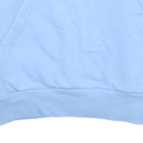 Adidas Girls Blue Pullover Hoodie Size 14 Years Fleece Logo Hooded Sweatshirt - Image 7