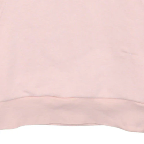 Adidas Girls Pink Pullover Hoodie 14-15 Years Classic Logo Cotton Blend - Image 8