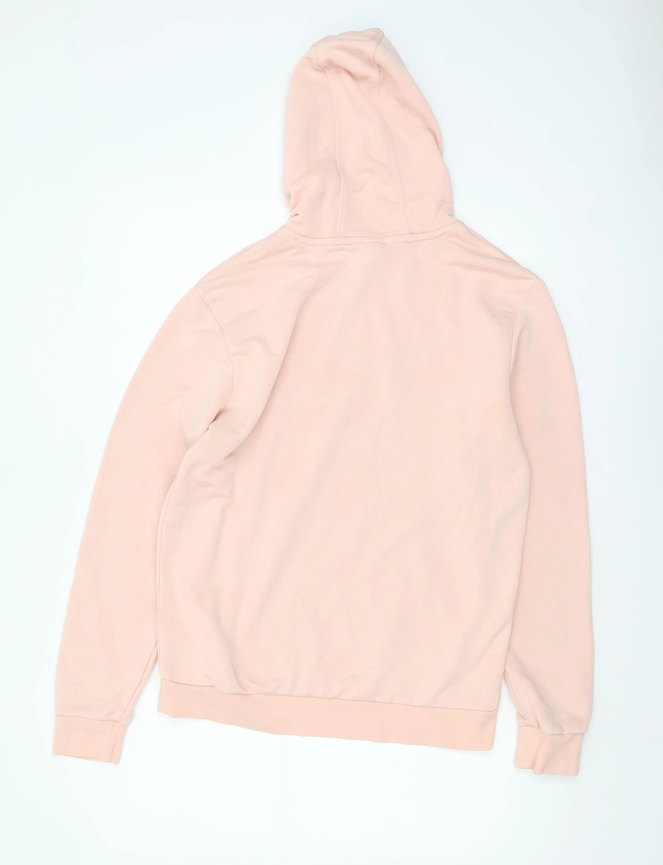 Adidas Girls Pink Pullover Hoodie XL 15-16 Years Cotton Blend Logo - Image 3