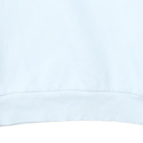 Adidas Girls White XL Pullover Sweatshirt with Logo Print and Striped Sleeves - Image 8