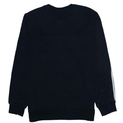 Adidas Men Black Crew Neck Pullover Sweatshirt Size M Sports Fleece - Image 4