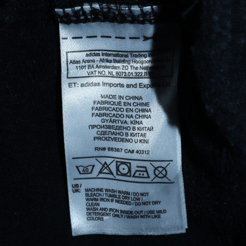 Adidas Men Black Crew Neck Pullover Sweatshirt Size M Sports Fleece - Image 6
