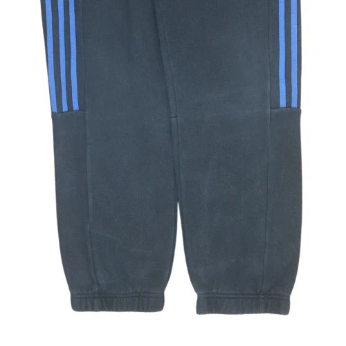 Adidas Men Black Joggers Fleece Activewear Trousers M Regular Fit - Image 8