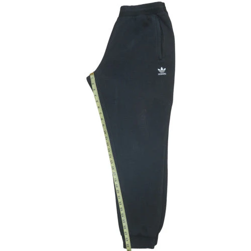 Adidas Men Black Joggers L Regular Fit Sweatpants Cotton Blend - Image 3