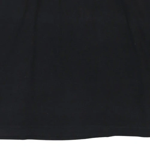 Adidas Men Black L 1/4 Zip Collared Sports Sweatshirt Vintage - Image 7