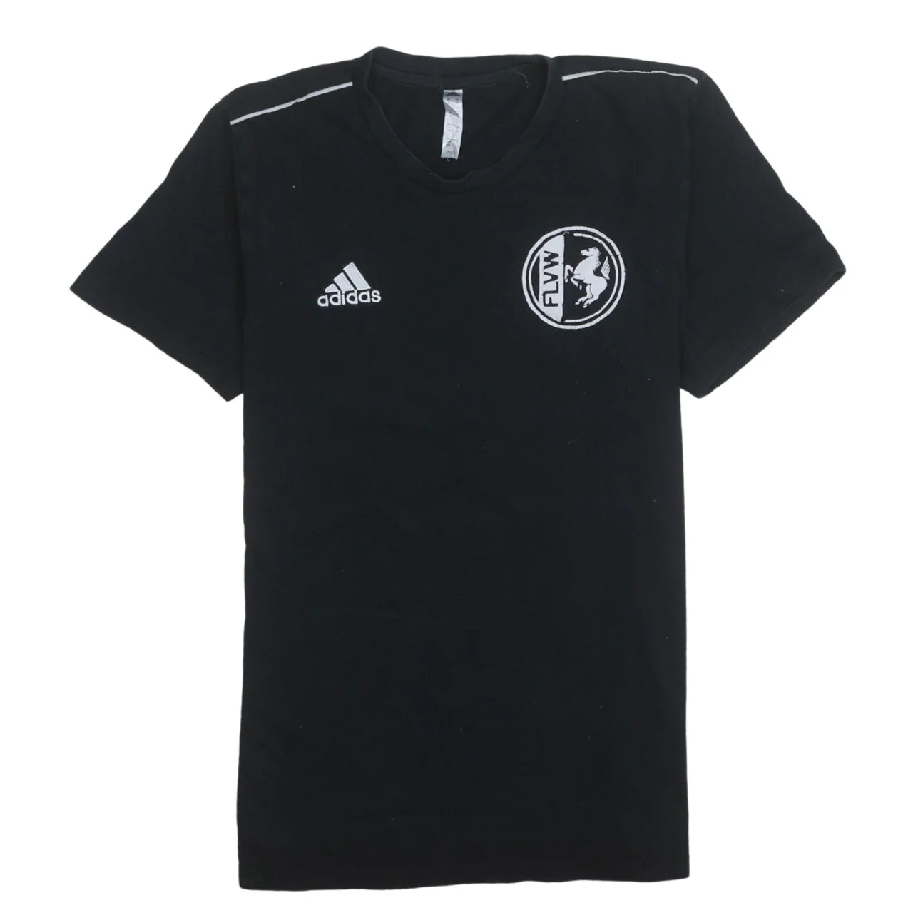 Adidas Men Black Sports T-Shirt M Short Sleeve Crew Neck