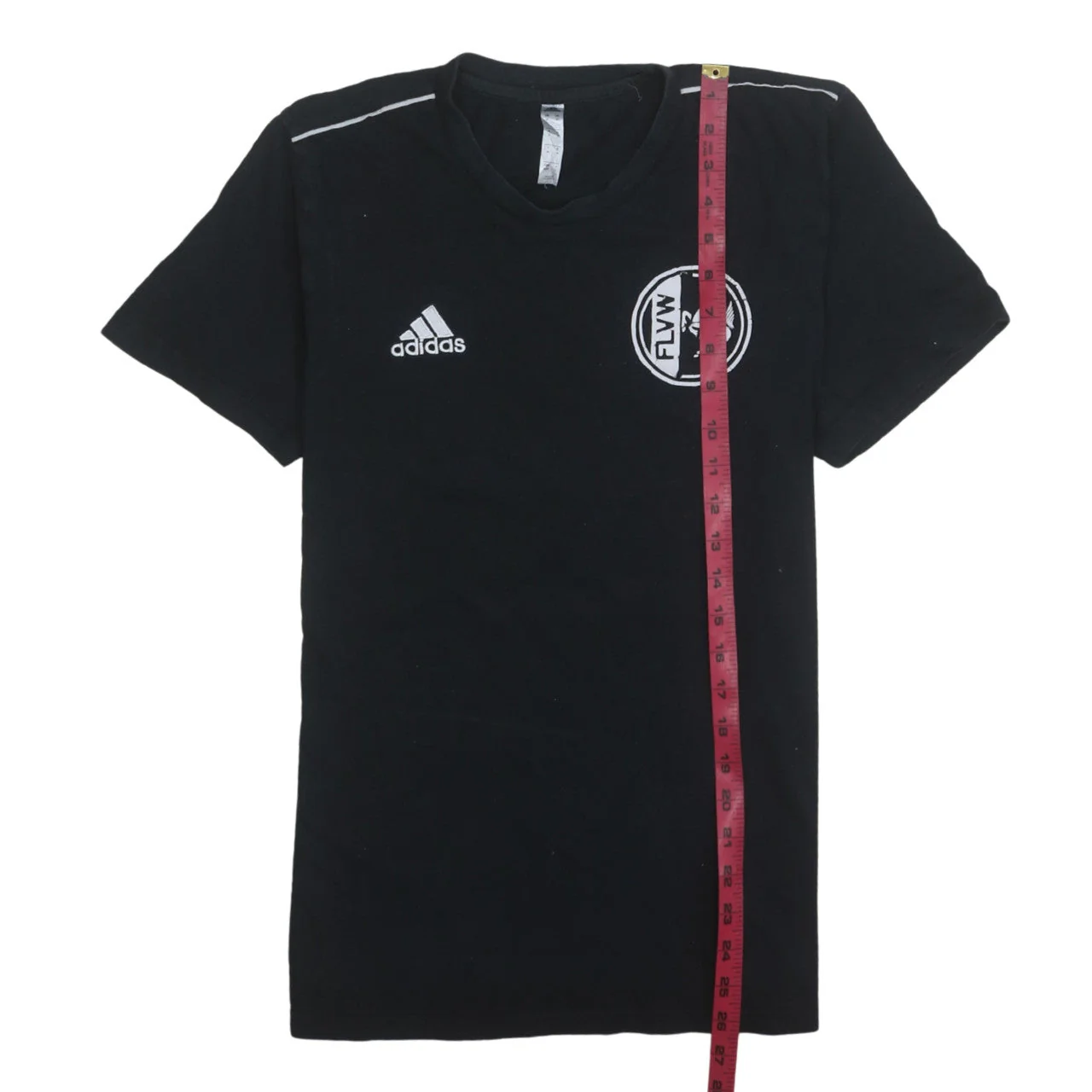 Adidas Men Black Sports T-Shirt M Short Sleeve Crew Neck - Image 3