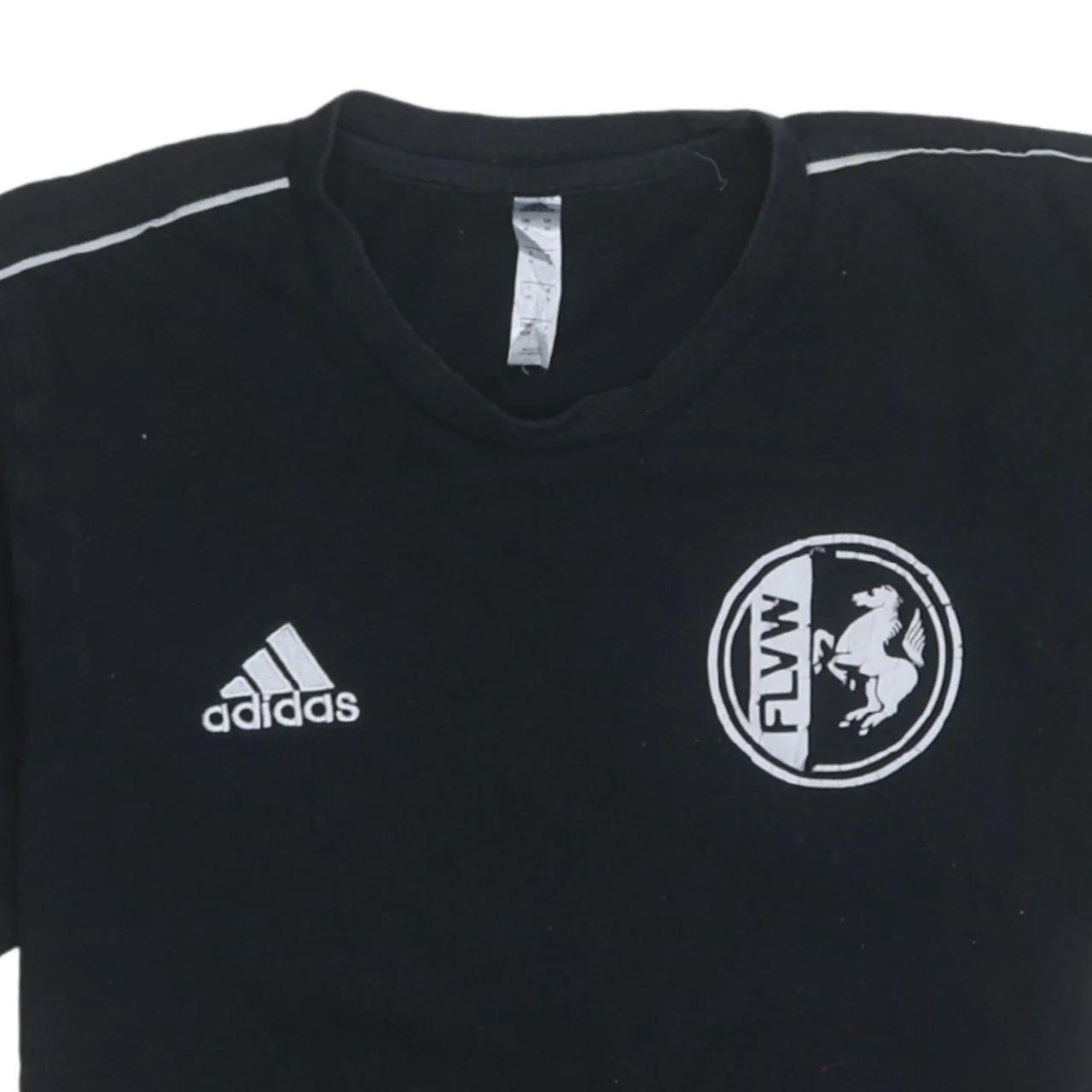 Adidas Men Black Sports T-Shirt M Short Sleeve Crew Neck - Image 5