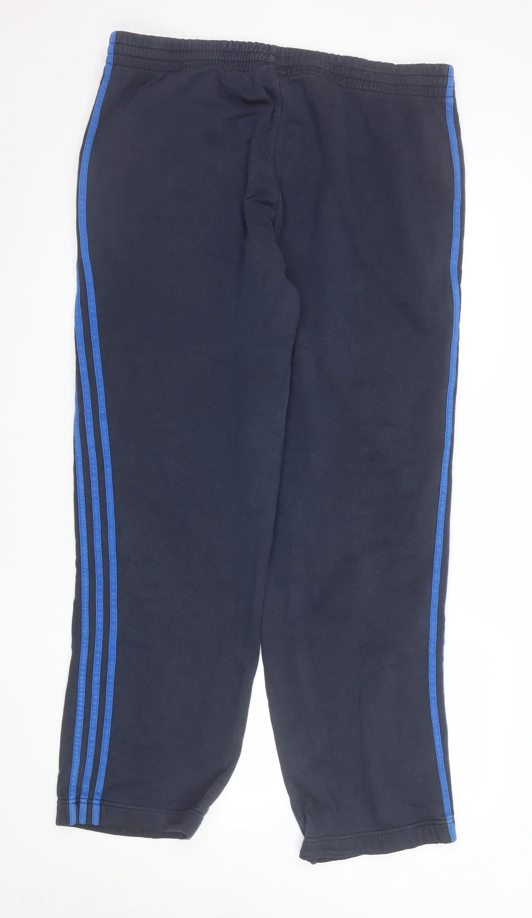Adidas Men Black XL Track Pants Essentials Elastic Waist Activewear - Image 3