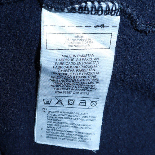 adidas Men Blue 2XL Pullover Hoodie Fleece Logo Sportswear - Image 6