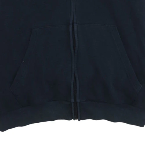 Adidas Men Blue Full Zip Hooded Sweatshirt L Fleece Regular Fit - Image 7