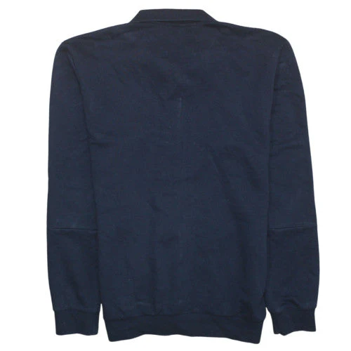 Adidas Men Blue Full Zip Sweatshirt M Regular Fit Sportswear - Image 4
