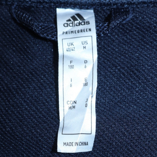 Adidas Men Blue Full Zip Sweatshirt M Regular Fit Sportswear - Image 6