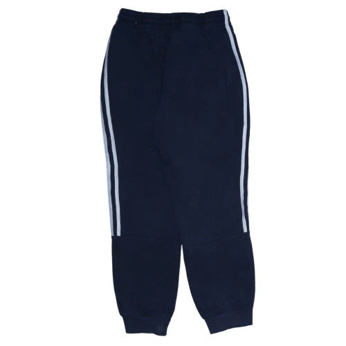 Adidas Men Blue Jogger Sweatpants M Regular Fit Fleece Trousers - Image 4
