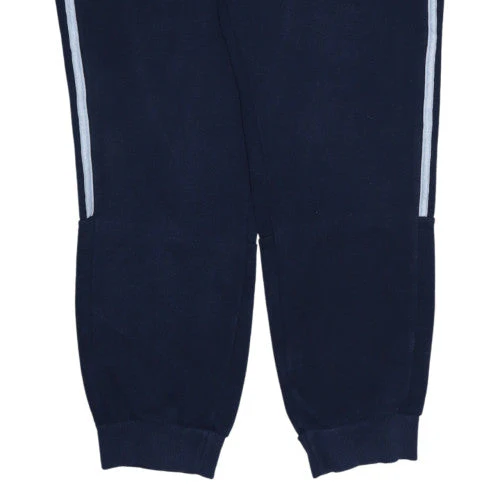 Adidas Men Blue Jogger Sweatpants M Regular Fit Fleece Trousers - Image 7