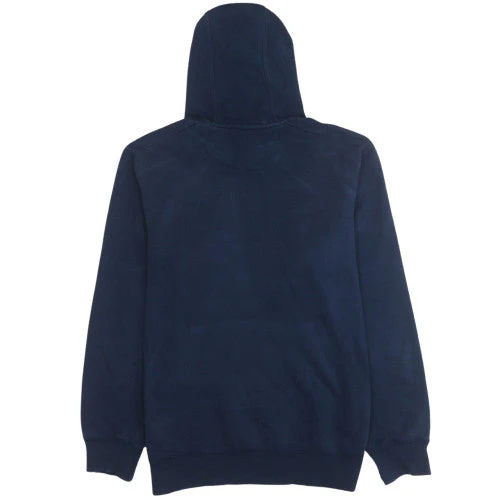 Adidas Men Blue Pullover Hoodie Fleece Logo M Regular Fit - Image 4