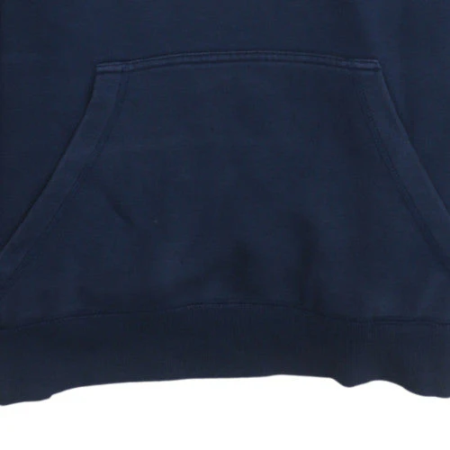 Adidas Men Blue Pullover Hoodie Fleece Logo M Regular Fit - Image 7