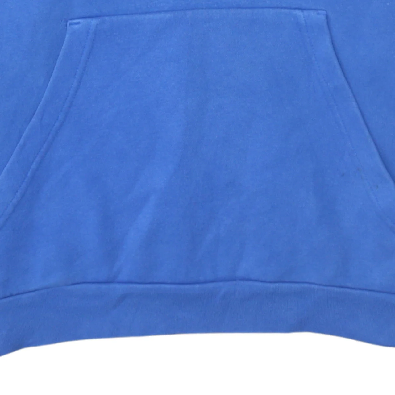 Adidas Men Blue Pullover Hoodie L Fleece Sportswear Sweatshirt - Image 7